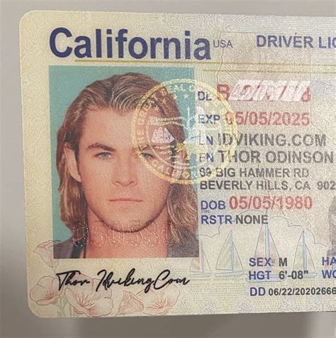 California New Ca Drivers License Scannable Fake Id Idviking