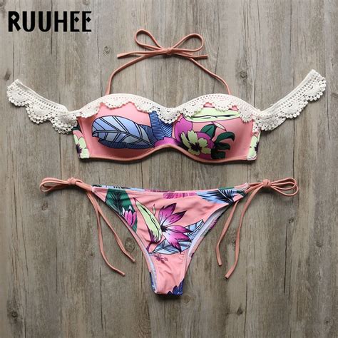 Buy Ruuhee New Bikini Swimwear Women Swimsuit Sexy Bikini Set Push Up Bathing