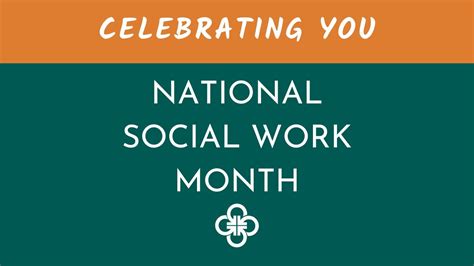 2022 National Social Work Month Message Youtube