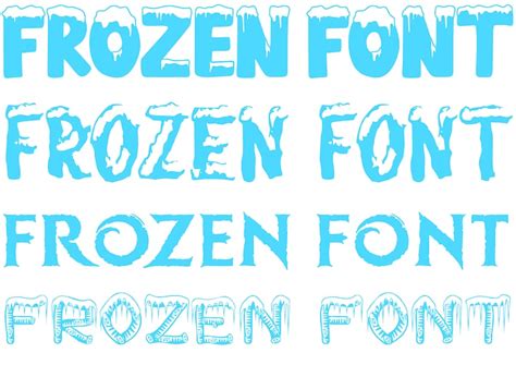 Frozen Font Svg 4 Different Frozen Font Frozen Alphabet Svg Frozen