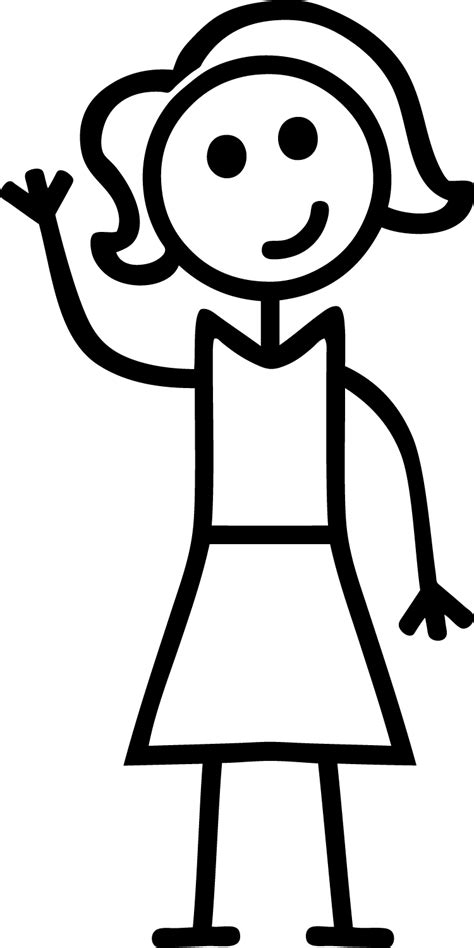 Stick Figure Girl Free Download On Clipartmag
