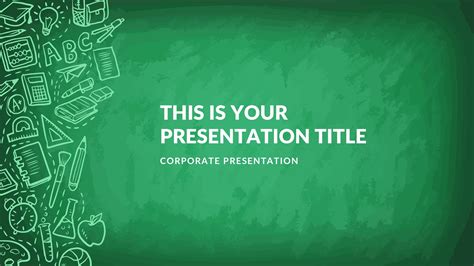 Retro Education Theme Powerpoint Background The Best Ppt Backgrounds