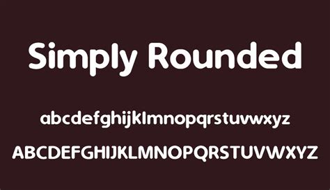 Simply Rounded Free Font