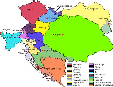 Imperio Austro Hungaro Mapa