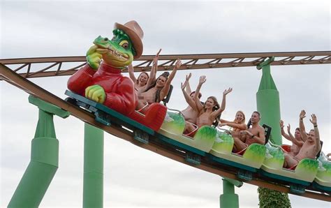 Pictures As Naked Rollercoaster Riders Fail To Break Guinness World Record In Southend Metro News