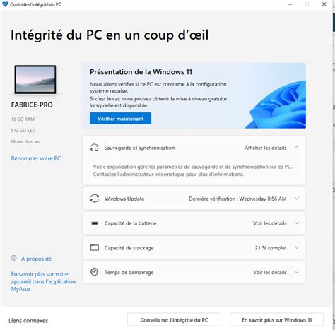 Windows 11 Loutil De Vérification Installé Doffice Dans Une Mise à Jour