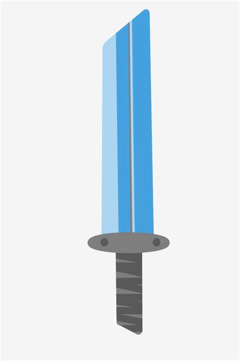 Sword Blue Clipart Hd Png Cartoon Blue Sword Illustration Props