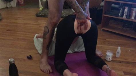 Ripped Yoga Pants Pov Doggy Style Up Close Wet Pussy Fuck