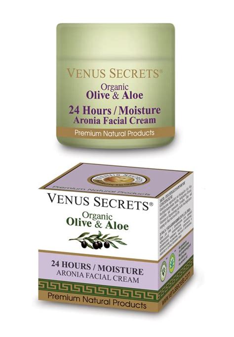 Venus Secrets Hours Moisture Facial Cream Ml With Organic Olive Olive Aronia Organic