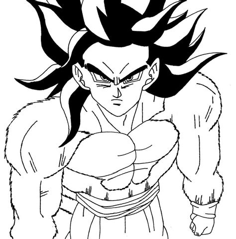 Dibujos De Goku Fase 4 Para Colorear Reverasite