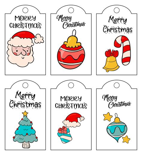 Free Printable Gift Tags Templates Christmas
