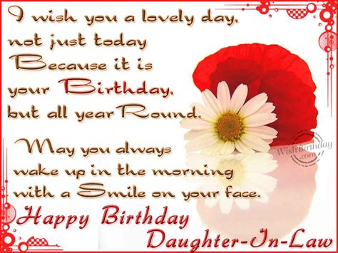 Wishing You A Very Happy Birthday Daughter In Law