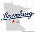 Map of Luxemburg, MN, Minnesota