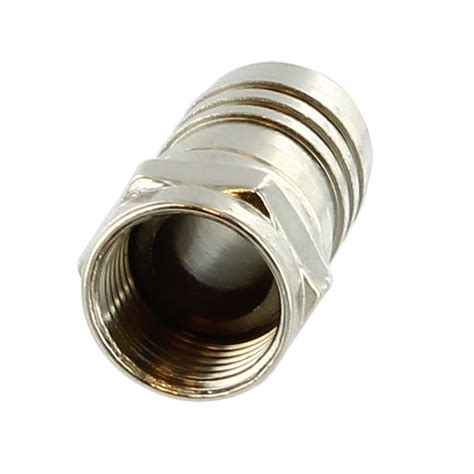 F Type Connector Male Rg6 Crimp Style Quad Coaxial Lin Haw International