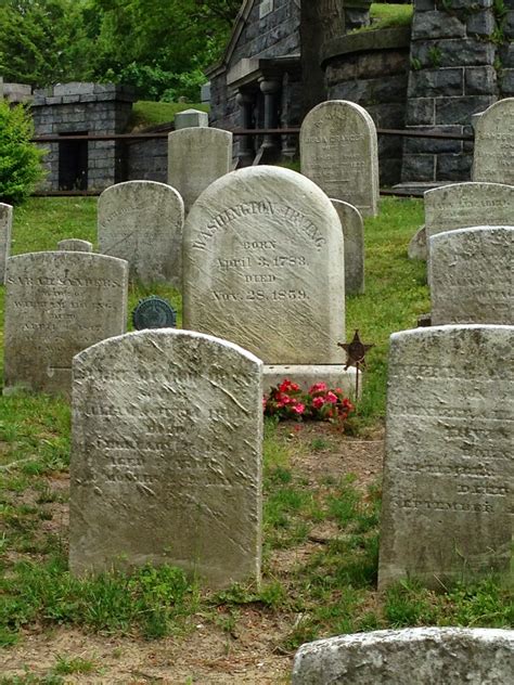 Washington Irving Grave In Sleepy Hollow Cemetery New York Photo P