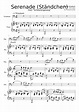 Franz Schubert - Serenade sheet music for Piano, Trombone download free ...