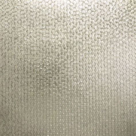 2927 42486 Carbon Platinum Honeycomb Geometric Wallpaper By Brewster