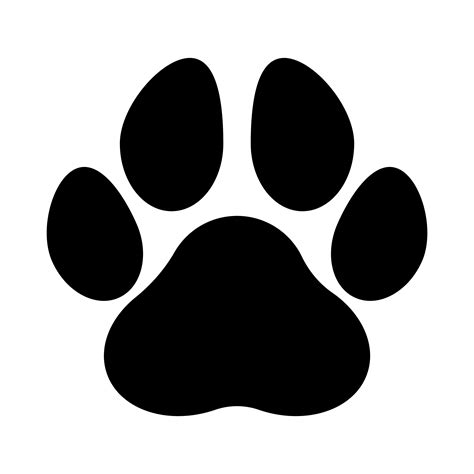 Paw Print Silhouette Pencil Drawing And Illustration Pe