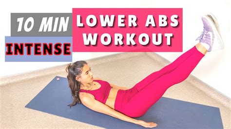 10 min intense lower abs workout burn belly fat at home youtube