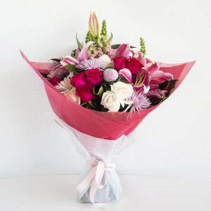 Pink Lily Pastels Premium Bouquet Code Bloom Perth Florist Fresh