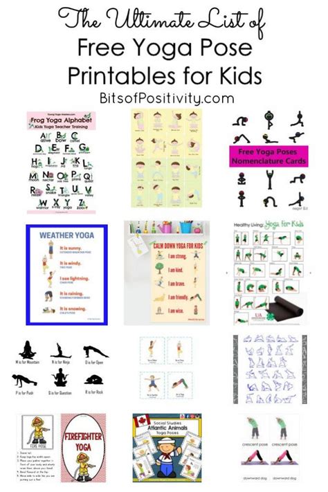 The Ultimate List Of Free Yoga Pose Printables For Kids
