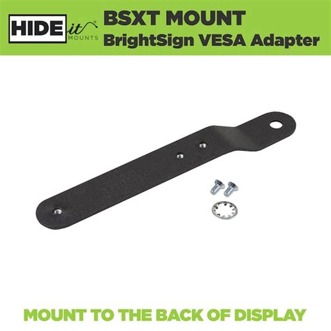 Hideit Mounts Brightsign Vesa Adapter Mount Fixed Outdoor Wall And