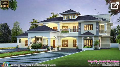 Classic Style Spacious 5 Bhk House Kerala Home Design And Floor