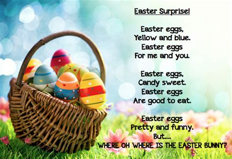 Easter Poem Freebie Grade Onederful