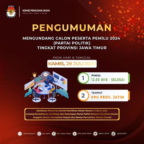 KPU Provinsi Jawa Timur On Twitter TemanPemilih KPU Jatim