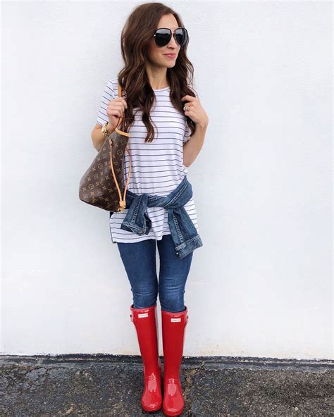 Instagram Lately Favorite Ootds Rainboots Outfit Red Rain Boots