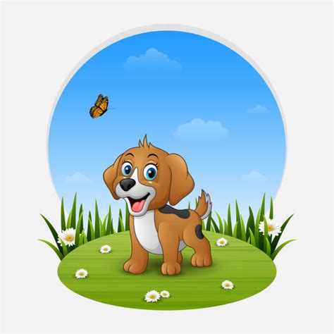 Best Dog In Garden Illustrations Royalty Free Vector Graphics And Clip