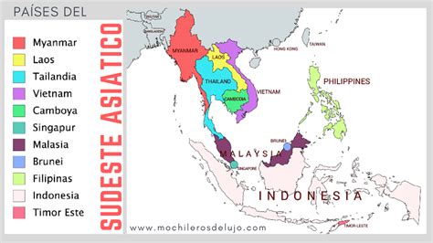 ¿cuáles Son Los Países Que Conforman El Sudeste Asiático Mochileros