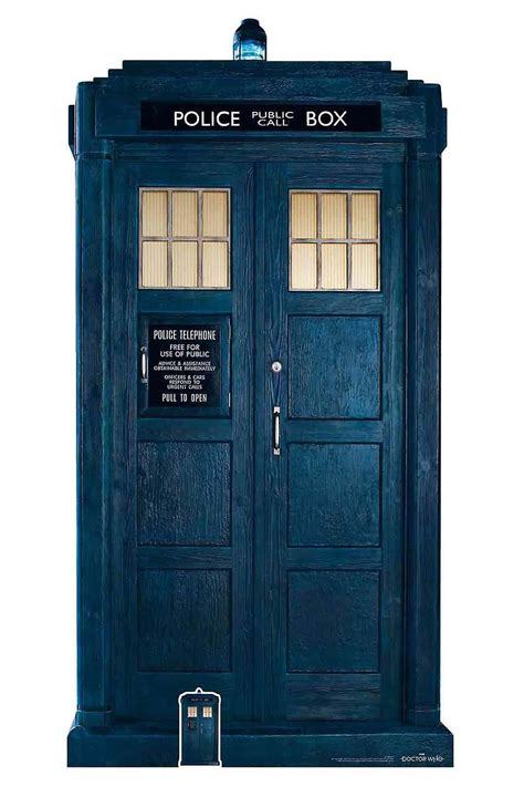 The Tardis From The 13th Doctor Who Official Cardboard Cutout Standee