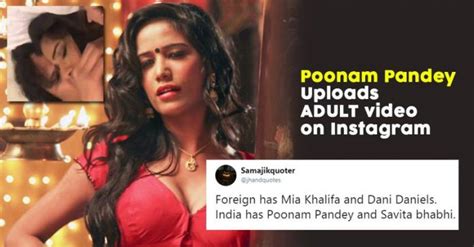 Poonam Pandeys S X Video Shared From Her Instagram Deleted Later This Is How Twitter Reacted