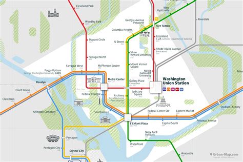 Washington Rail Map City Train Route Map Your Offline Travel Guide