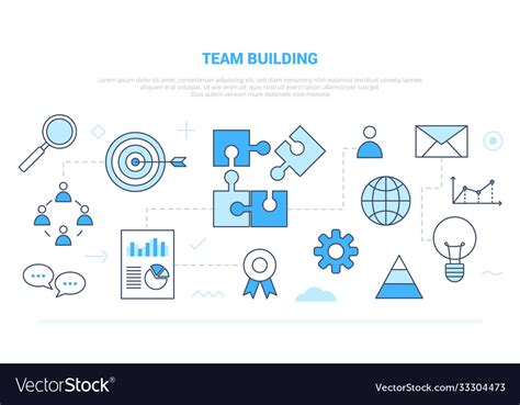 Team Building People Business Concept Campaign Vector Image