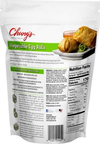 Chung S Vegetable Egg Rolls With Sweet And Sour Sauce Ct Oz