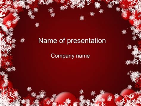 Winter Party Powerpoint Template For Impressive Presentation Free