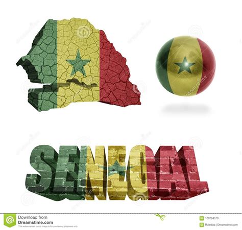 Senegal Symbols Stock Illustration Illustration Of Flag 100794570