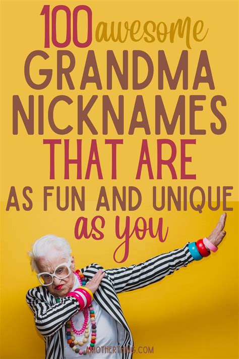 The Best Grandma Names Nicknames Youll Love Its A Mother Thing