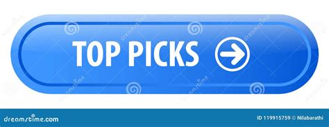 Top Picks Web Button Stock Illustration Illustration Of Corner 119915759