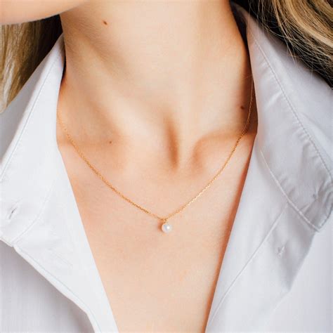 Simple Pearl Necklace AUrate New York Crystal Jewelry Diy Boho
