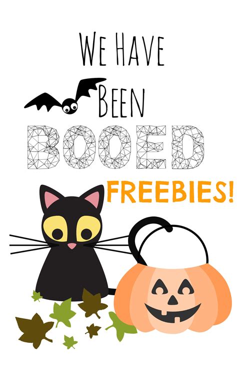 Free Halloween Neighborhood Boo Or Ghosted Game Signs Fit Foodie Mom