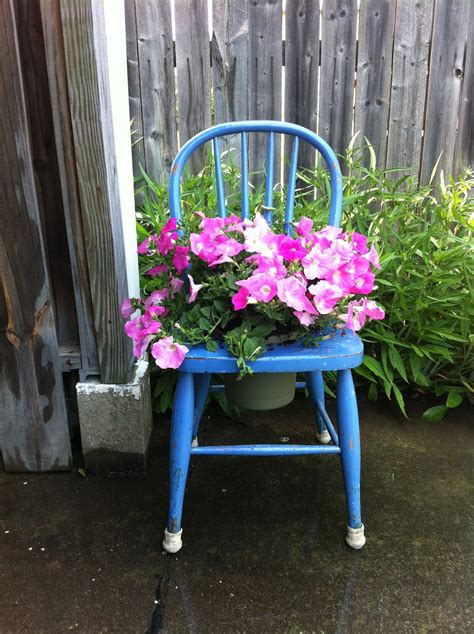Shop for wood folding chairs online at target. Garden Party Decor - Old wooden chair planter we made