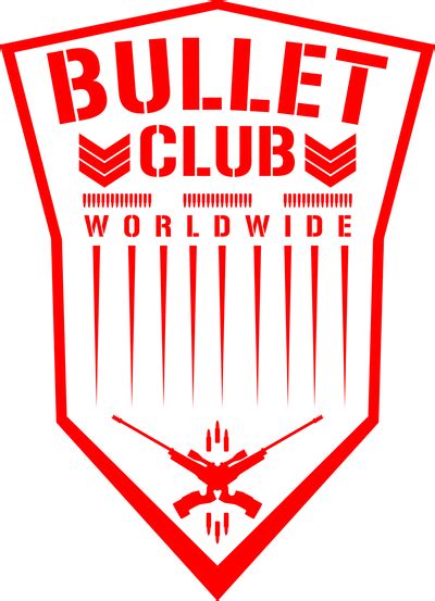 Bullet Club Worldwide Logo 2 Red Shielded By Darkvoidpictures On
