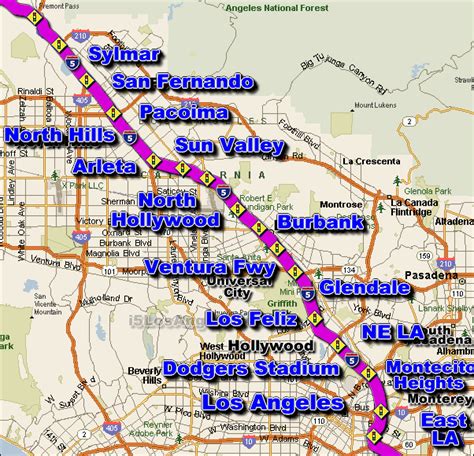 I 5 Los Angeles Traffic Maps And Road Conditions