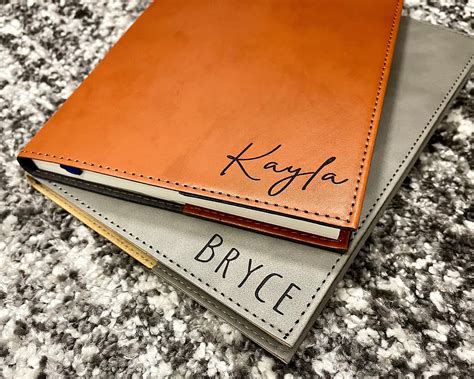 Engraved Leather Journal Journal Personalized Leather Etsy