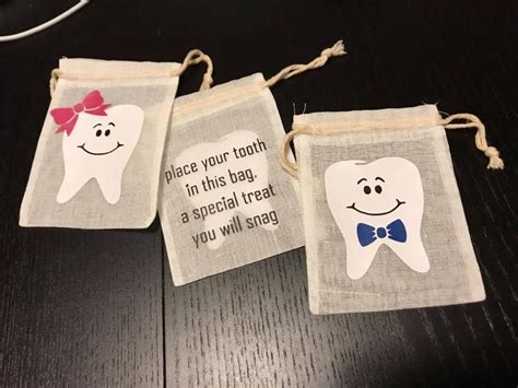 Love These Little Bags For The Tooth Fairy Tooth Fairy Note Tooth