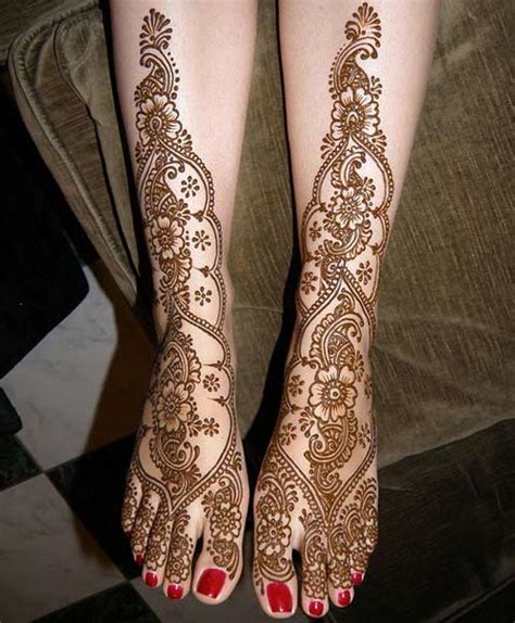 Latest Dulhan Mehndi Design For Full Hands Feet Legs