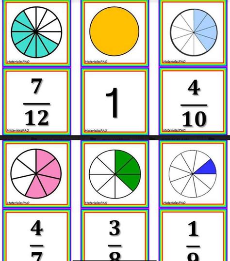 Los adultos también puede jugar estos juegos matemáticos para agilizar la mente con cálculos y cuentas numéricas. Juego Matemático "Memorama de Fracciones" Listo para imprimir - MATERIAL DIDACTICO